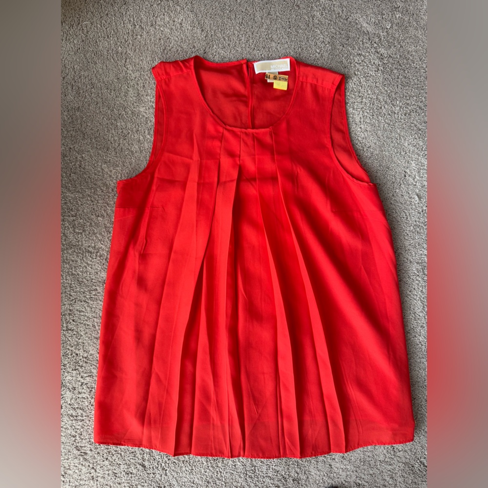 Michael Kors Mk Orange Sleeveless